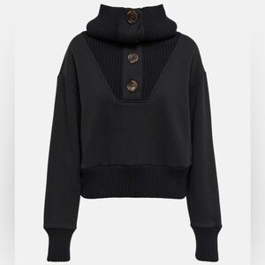 VARLEY Milan Cotton Blend Black Sweater Small Cozy